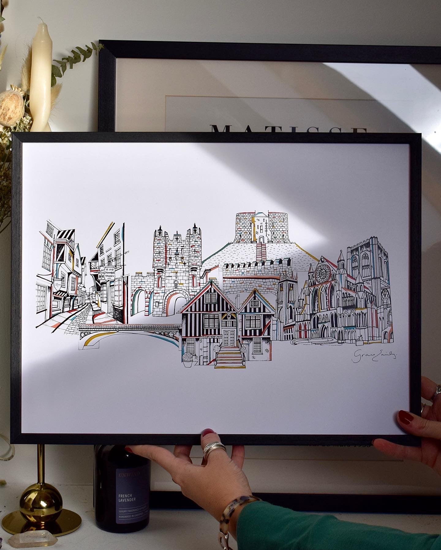 York landmarks print
