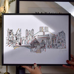 York landmarks print