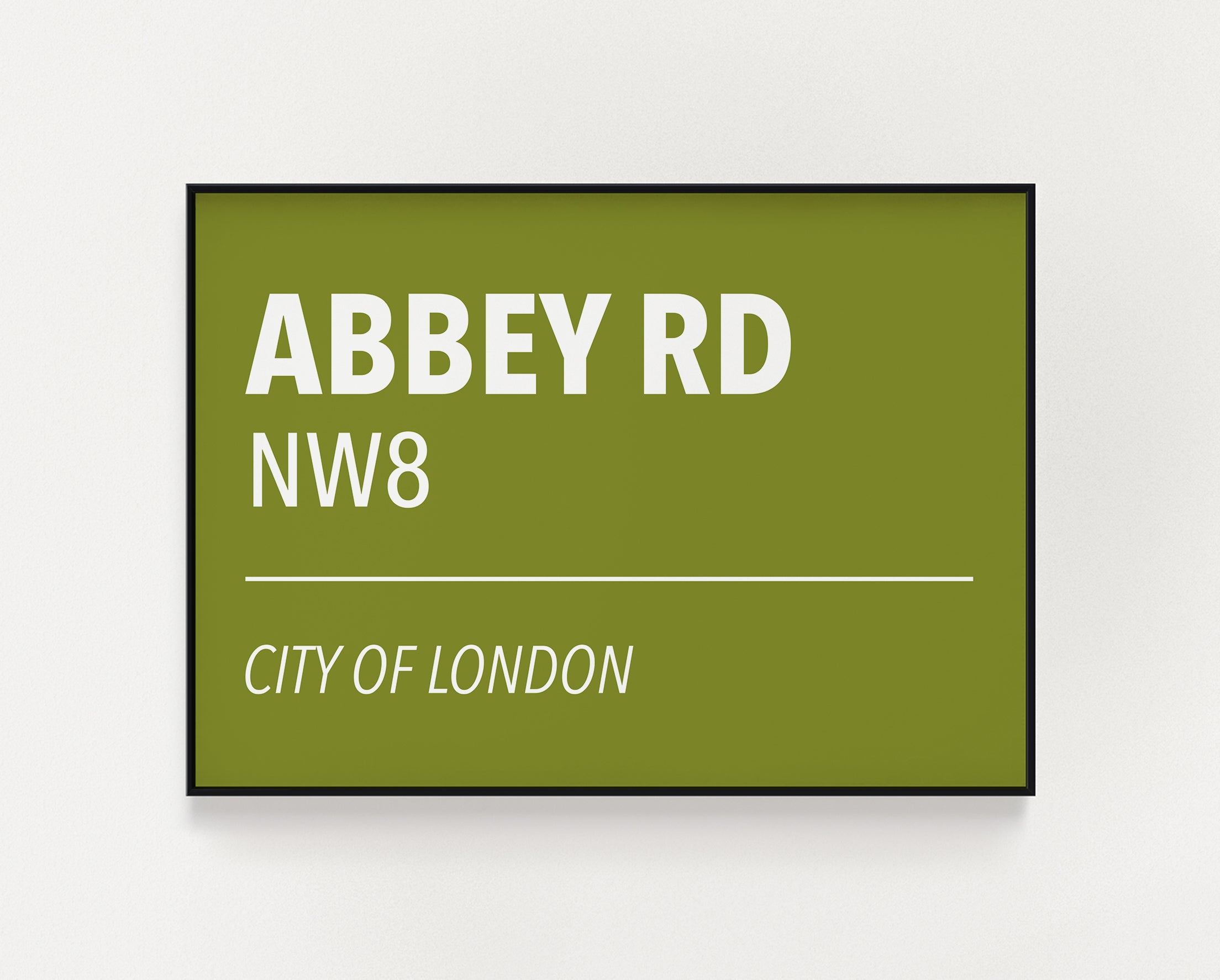 Abbey road sign print