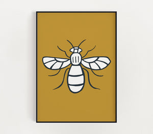 Manchester Bee Print