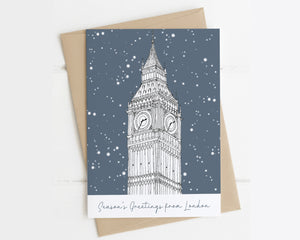 London Big Ben Christmas Card