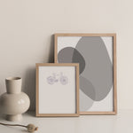 Grey Shapes Print
