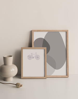 Grey Shapes Print