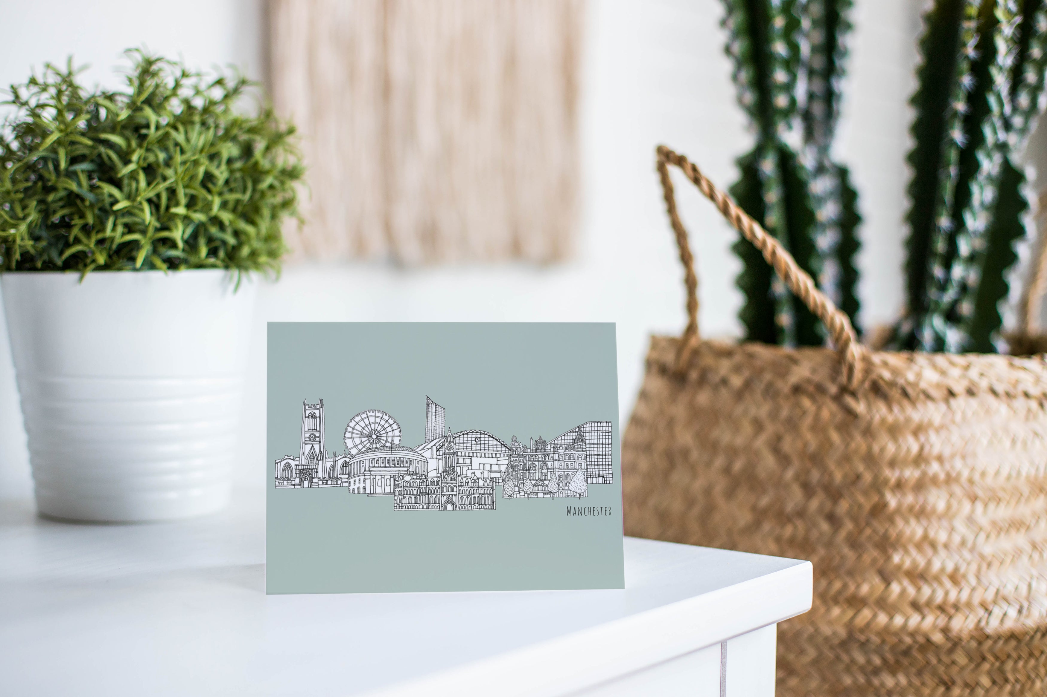 Manchester card blue