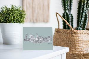 Manchester card blue