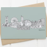 Manchester card blue