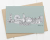 Manchester card blue