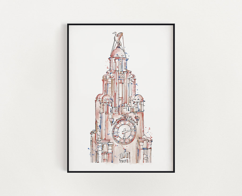 Liverbuilding blush print