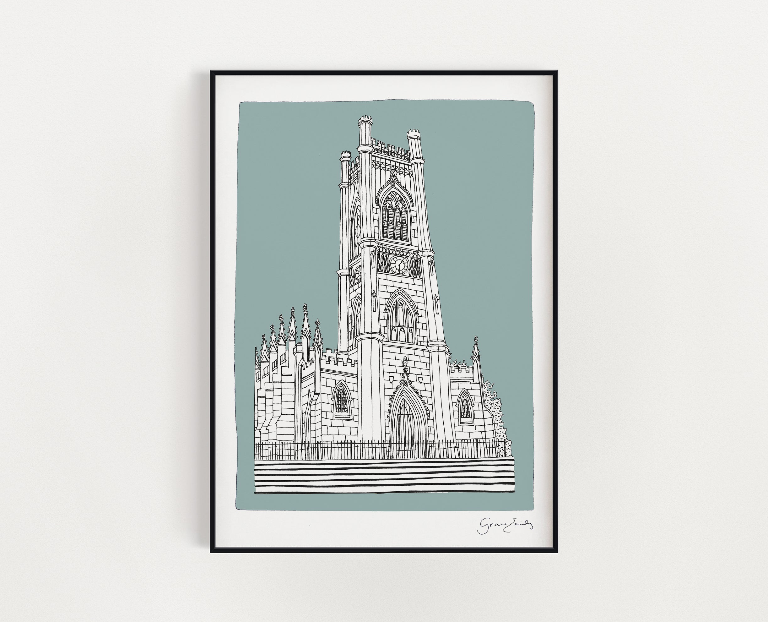 Bombed Out Church Print