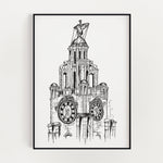 Liverbuilding Black & White Print