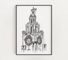 Liverbuilding Black & White Print