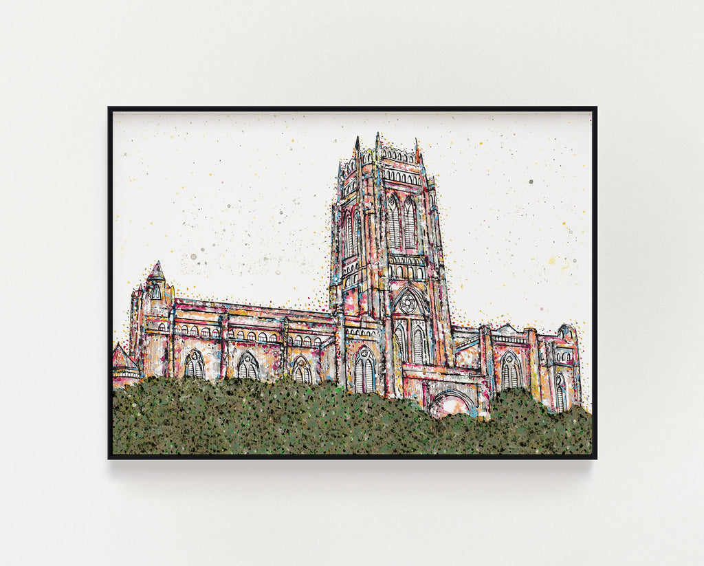 Anglican Cathedral painted print