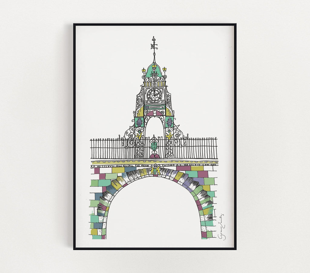 Eastgte Clock Print