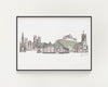 Edinburgh landmarks print