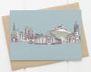 Edinburgh skyline blue