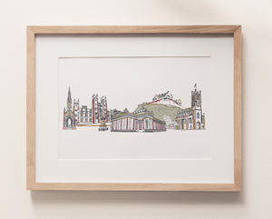 Edinburgh landmarks print
