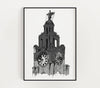 Liverbuilding Grey Print