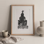Liverbuilding Grey Print