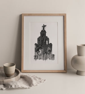 Liverbuilding Grey Print