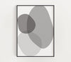 Grey Shapes Print