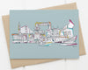 Kingston Upon Hull card blue