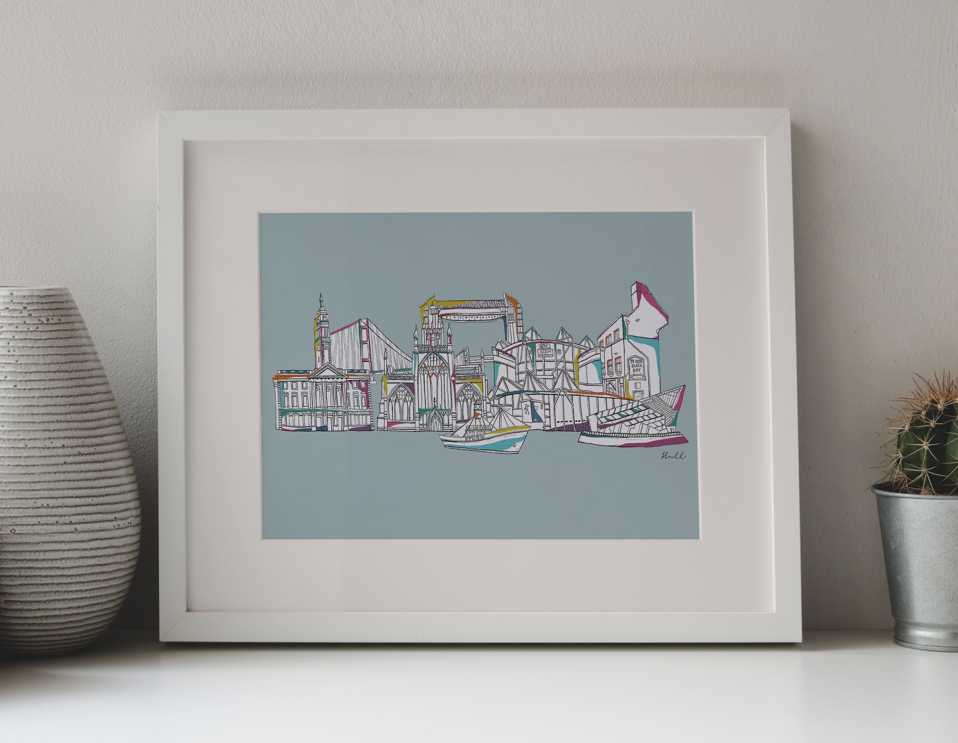 Hull skyline blue