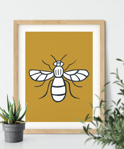 Manchester Bee Print