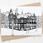 Chester rows greetings card