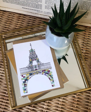 Chester Eastgate Clock greetings card