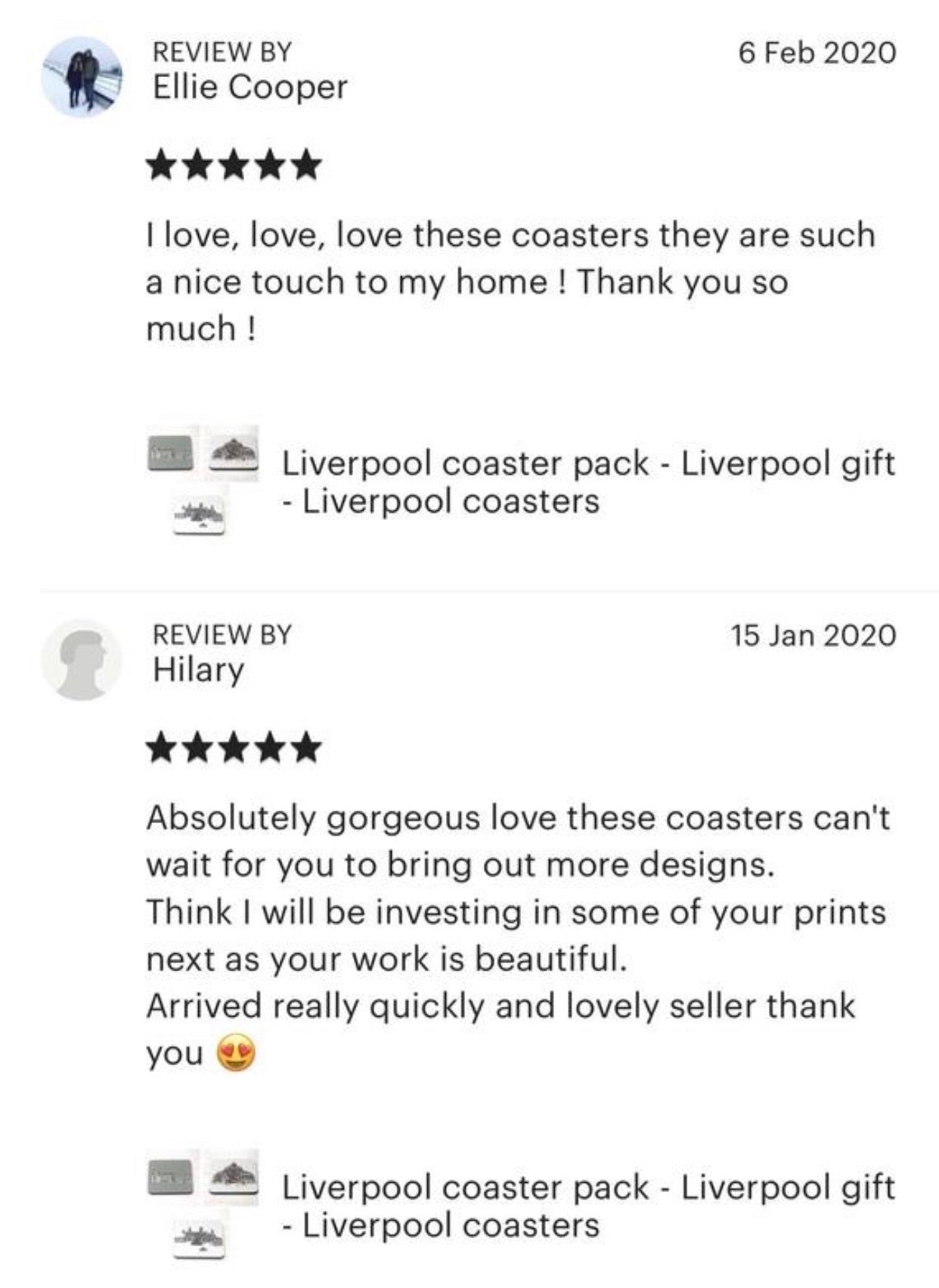 Liverpool Coaster Pack