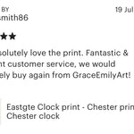Eastgte Clock Print