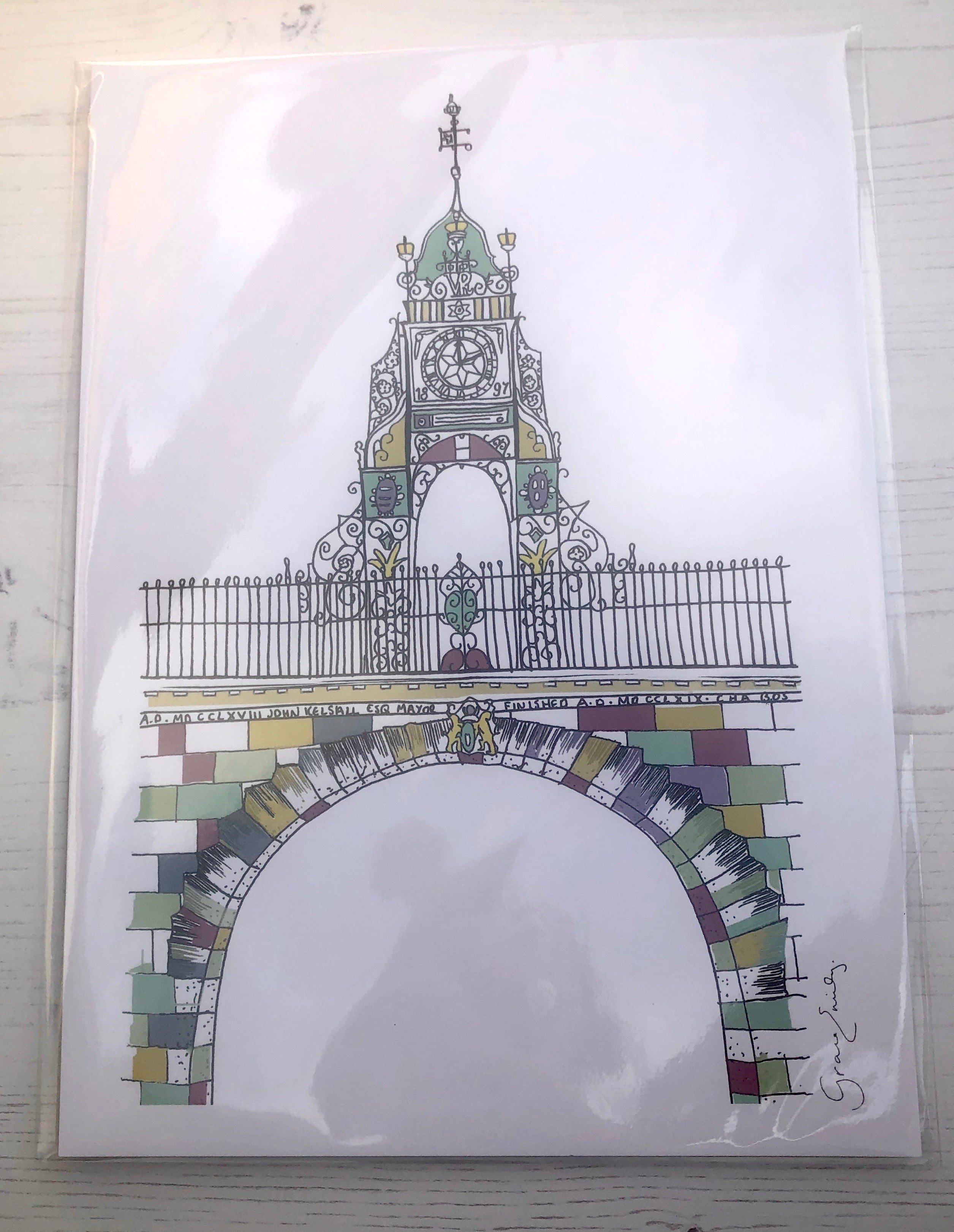 Eastgte Clock Print