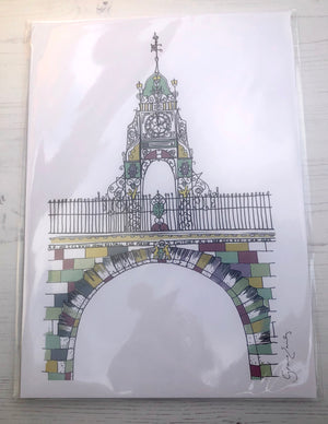 Eastgte Clock Print