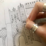 York landmarks print