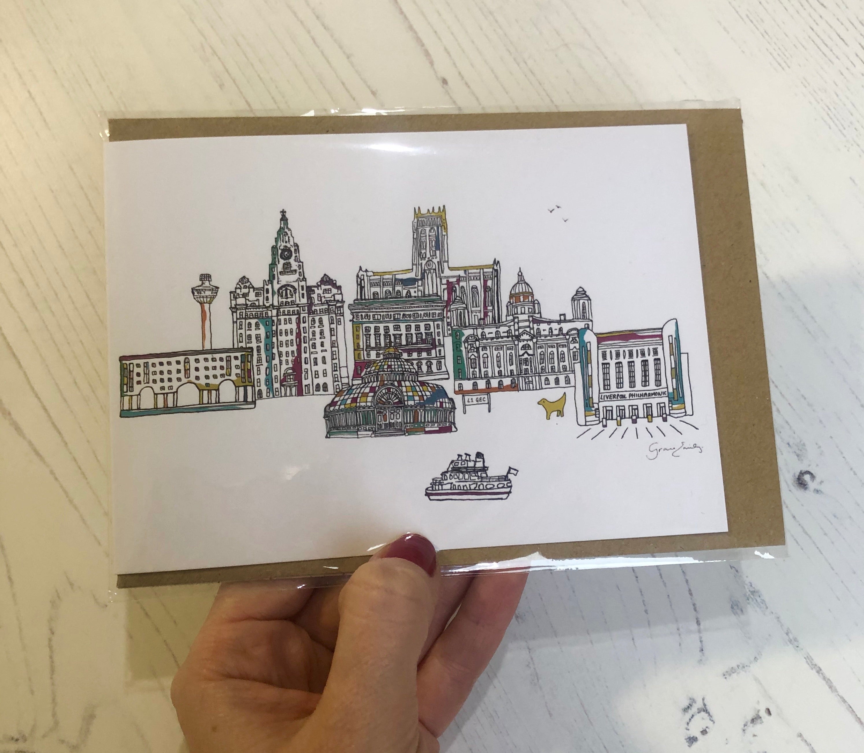 Liverpool Landmarks Card