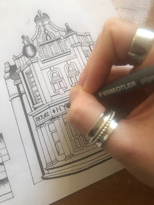 Leeds landmarks white