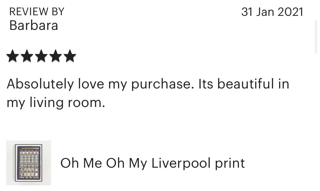 Oh Me Oh My Liverpool Print