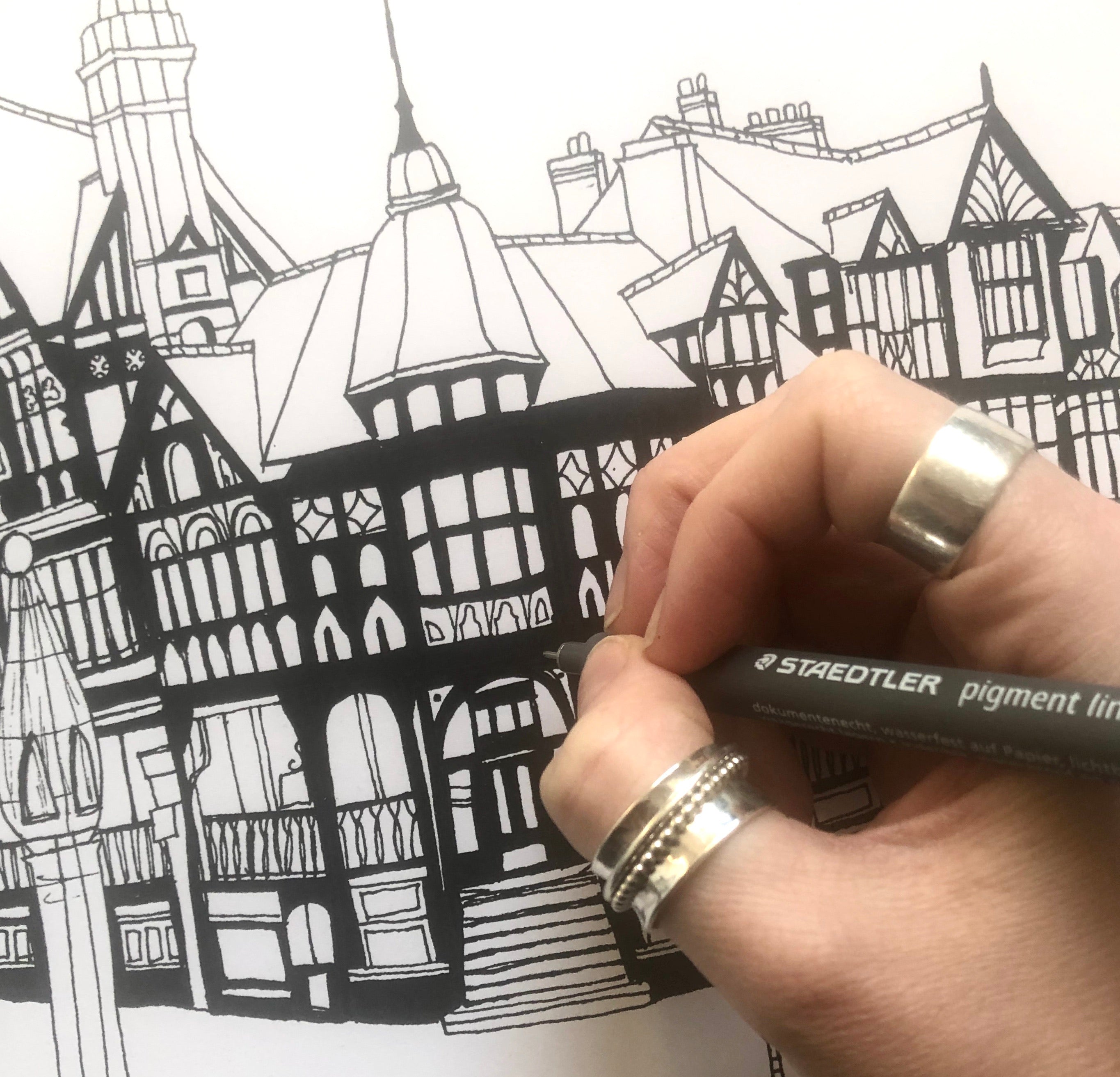 Chester Rows Print