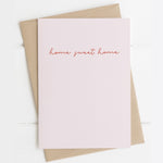 Home sweet home card