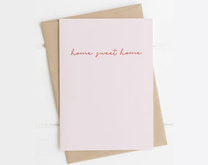 Home sweet home card
