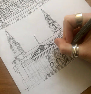 Leeds landmarks blue card