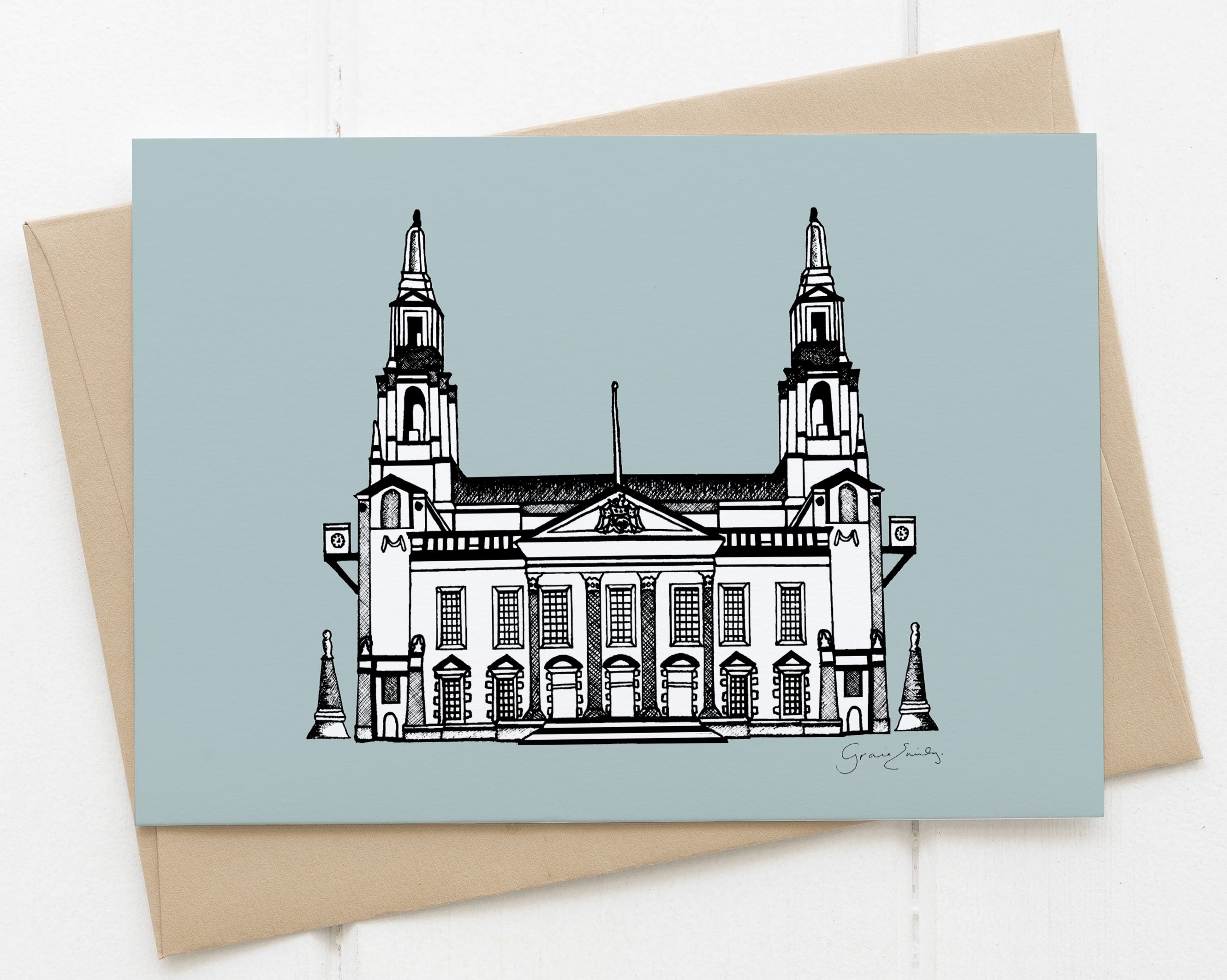 Leeds Civic Hall blue card