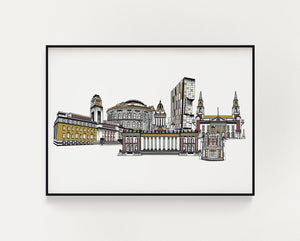 Leeds landmarks white