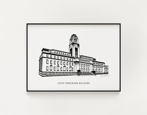 Leeds Uni Parkinson Building Print