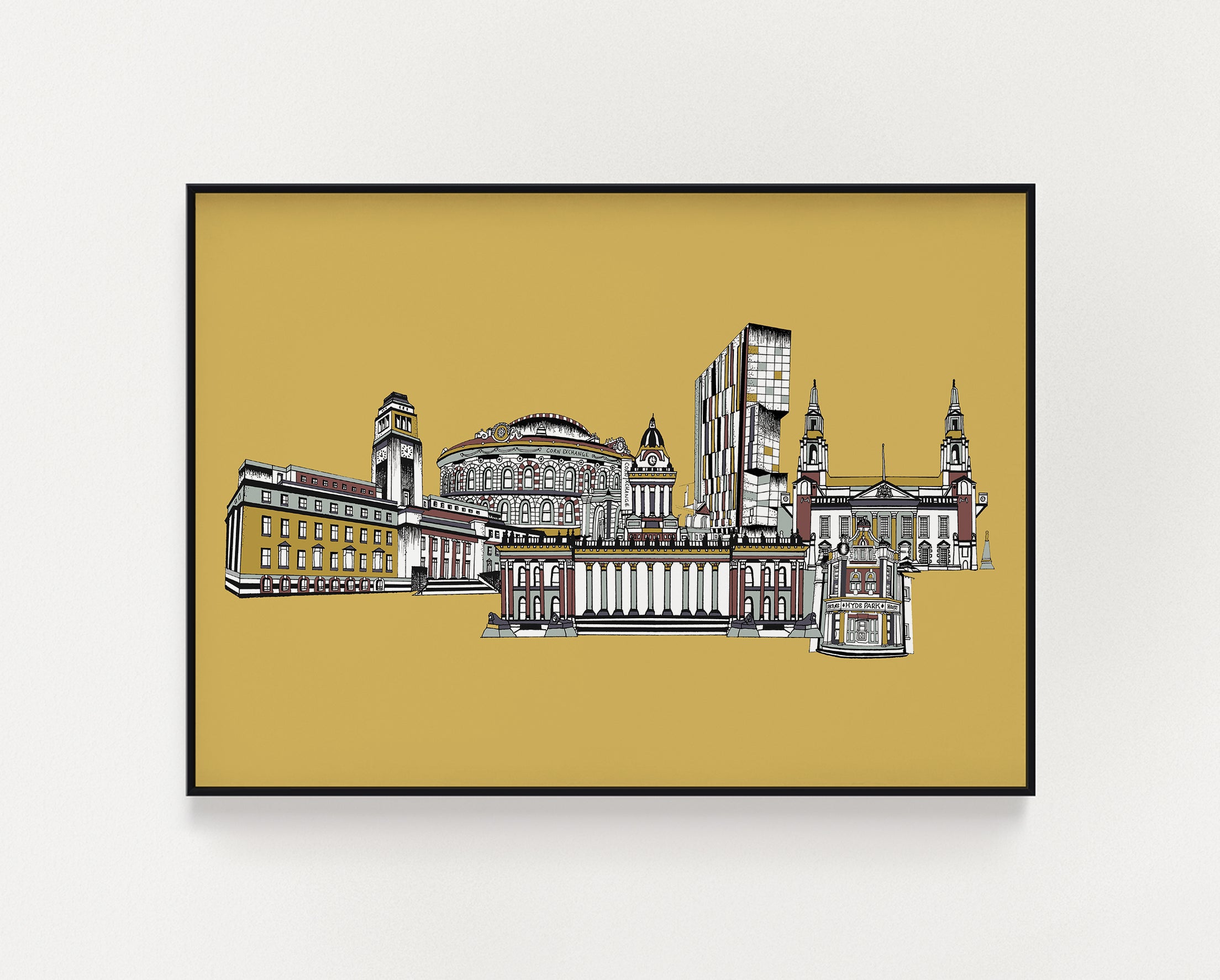 Leeds landmarks mustard