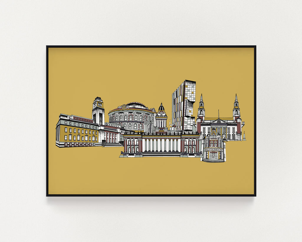 Leeds landmarks mustard