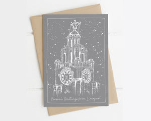 Liverpool Christmas Card Pack of 6