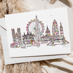 London landmarks skyline card