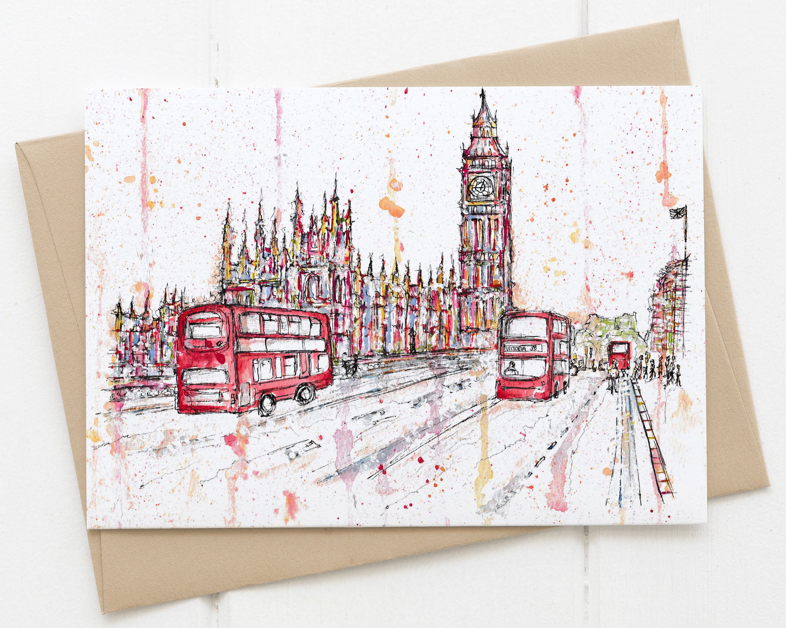 London colourful card