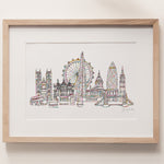 London landmarks skyline print